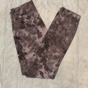 Lululemon high rise align 23” Diamond Dye Mink Bery Lunar Rock Shadow Grey 6